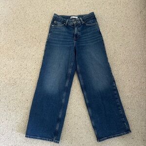 Zara Dark Blue Flare Women's Jeans